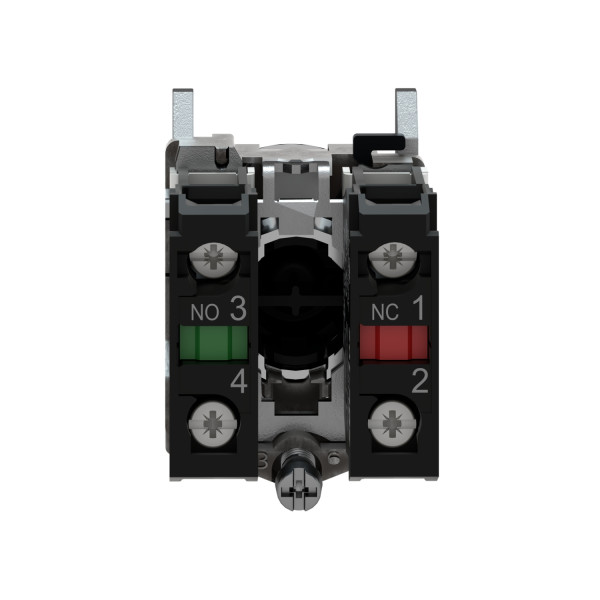 BOUTON POUSSOIR, NOIR, 1N O 1NC CONTACT