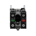 BOUTON POUSSOIR, NOIR, 1N O 1NC CONTACT