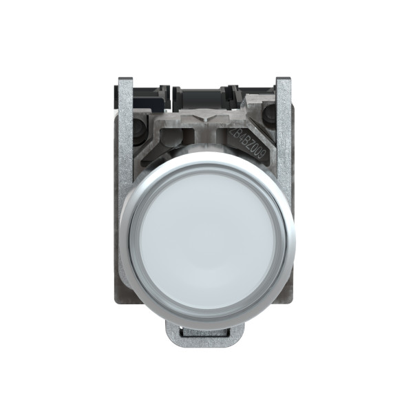 Harmony bt-pous lumineux blanc Ø22 - impulsion - <=250 V - 1O+1F