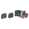 Harmony bt-pous lumineux rouge Ø22 - impulsion - 120V - 1O+1F