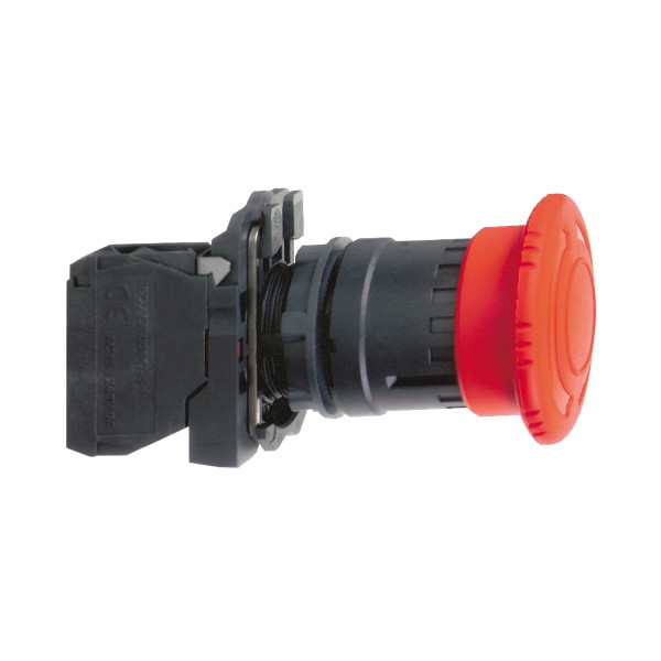 Harmony arrêt d'urgence rouge Ø22 tête Ø 40 tourner pourdéverrouiller 1O+1F