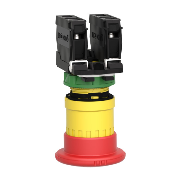 Harmony arrêt d'urgence rouge Ø22 tête Ø 40 tourner pourdéverrouiller 1O+1F