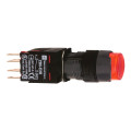 boutonpoussoir lumineux rouge diam 16 à impulsion dépassant 24 V 1O