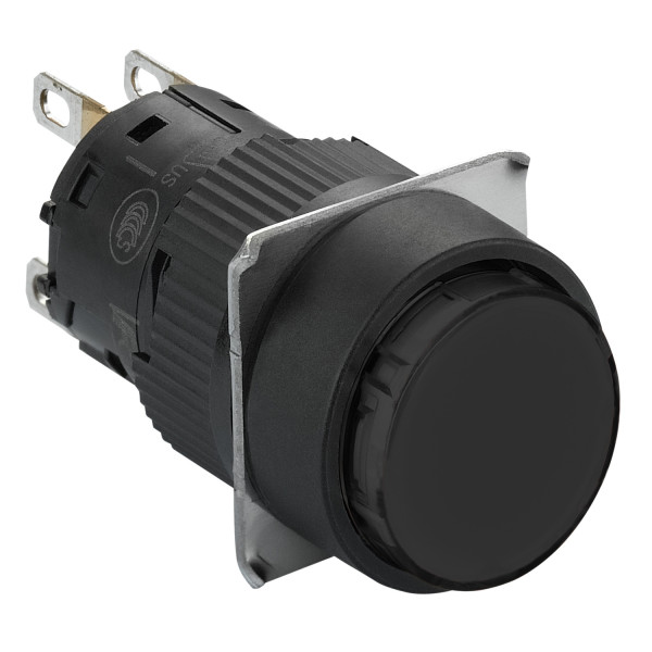 Bouton-poussoir affleurant à impulsion Schneider XB6EAA21P – Ø16 mm – 1OF – noir – Harmony XB6