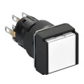 boutonpoussoir lumineux blanc diam 16 pousserpousser affleurant 24 V 2OF