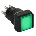 boutonpoussoir lumineux rouge diam 16 pousserpousser affleurant 24 V 2OF
