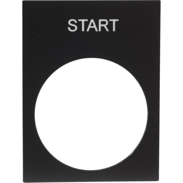 étiquette 30 x 40 mm noir START