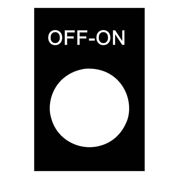 ETIQUETTE OFF-ON