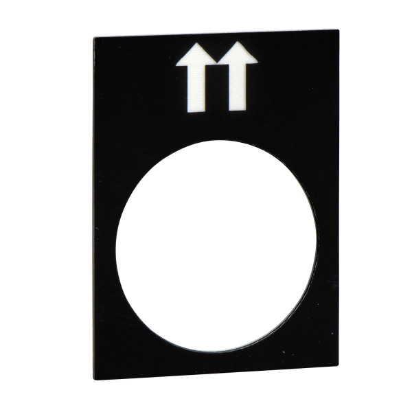 étiquette 30 x 40 mm noir gauche, GV