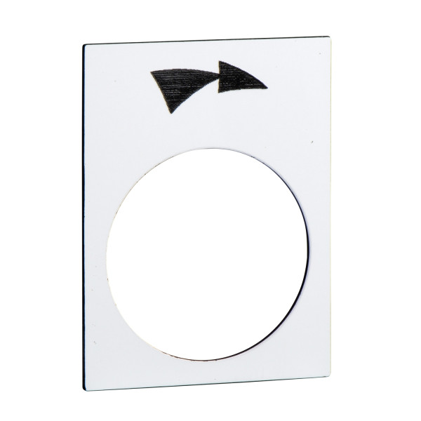 étiquette 30 x 40 mm blanc rotation droite PVGV