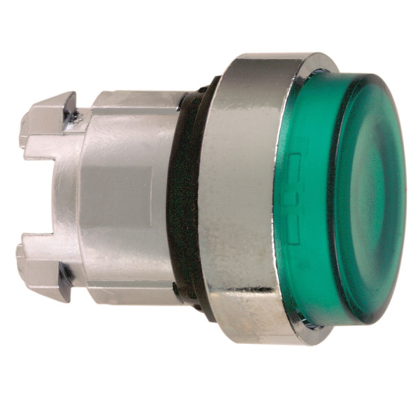 Harmony tête de bouton poussoir lumineux - Ø22 - vert - pour BA9s