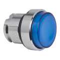 Harmony tête de bouton poussoir lumineux - Ø22 - bleu - pour BA9s