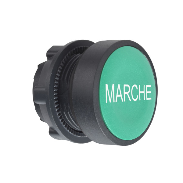 Harmony tête de bouton poussoir - Ø22 - vert - MARCHE