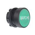 Harmony tête de bouton poussoir - Ø22 - vert - MARCHE