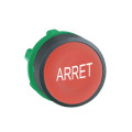 Harmony tête de bouton poussoir - Ø22 - rouge - ARRET