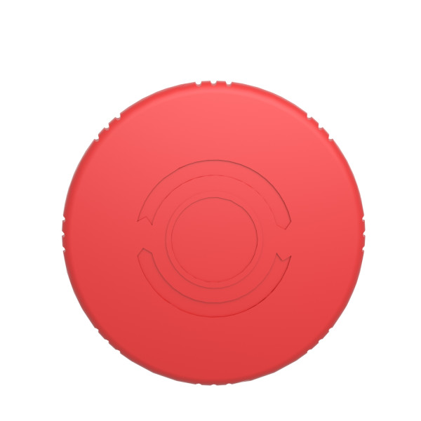 TETE ARRET URGENCE 60MM TOURNER POUR DEVEROUILLER EN418 A VERROUILLAGE BRUSQUE