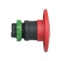 TETE ARRET URGENCE 60MM TOURNER POUR DEVEROUILLER EN418 A VERROUILLAGE BRUSQUE