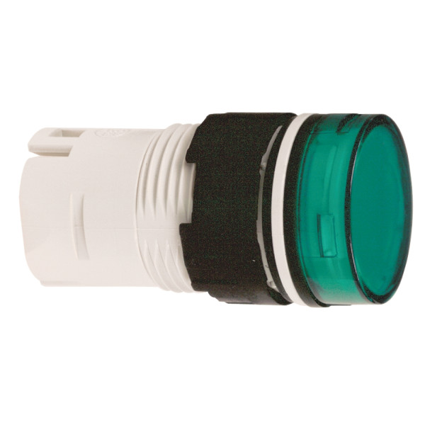 tête pour voyant diam 16 ronde cabochon lisse vert