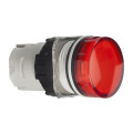 tête pour voyant diam 16 ronde cabochon lisse rouge