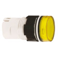 tête pour voyant diam 16 ronde cabochon lisse jaune