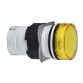 tête pour voyant diam 16 ronde cabochon lisse jaune