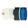 tête pour voyant diam 16 ronde cabochon lisse bleu