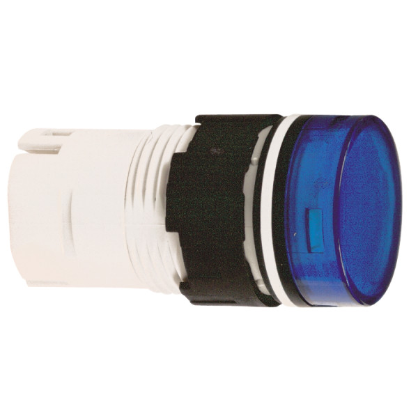 tête pour voyant diam 16 ronde cabochon lisse bleu