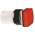 tête pour voyant diam 16 carrée cabochon lisse rouge