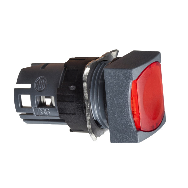 tête carrée pour bouton poussoir lumineux diam 16 rouge