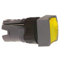 tête carrée pour bouton poussoir lumineux diam 16 jaune