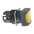 tête carrée pour bouton poussoir lumineux diam 16 jaune