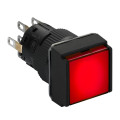 boutonpoussoir lumineux jaune diam 16 à impulsion affleurant 24 V 2OF