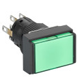 boutonpoussoir lumineux vert diam 16 à impulsion affleurant 24 V 2OF