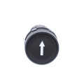 Harmony bouton-poussoir affleurant - Ø22 - blanc - 1F - noir Flèche haute