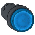 Harmony bouton poussoir lumineux - Ø22 - LED bleue - à accrochage - 1F - 120v
