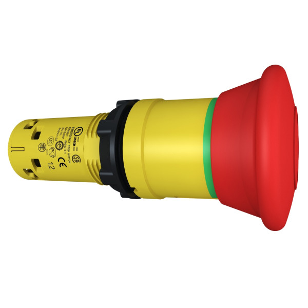 Harmony arrêt d'urgence - rouge Ø40mm - Ø22 - pousser-tirer - 2O