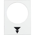 étiquette 30 x 40 mm blanc montée PVGV