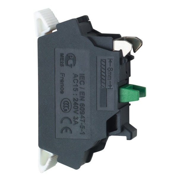 Harmony bloc contact pour bouton - ZBE Ø22 - 1F - bornes à ressort
