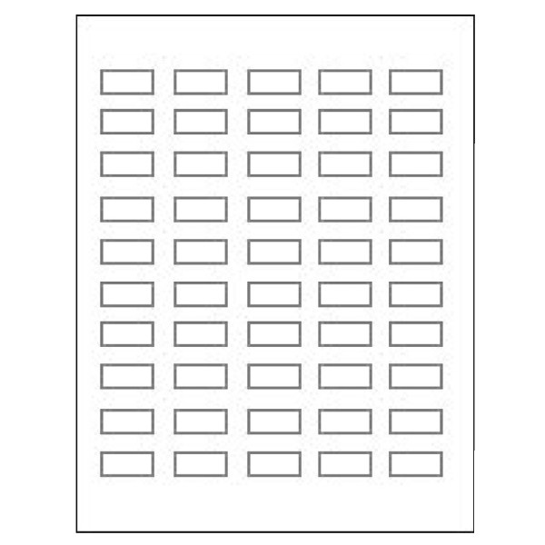 Harmony planche de 50 étiquettes - Ø22 - 5 x 8 mm - non marquée, à imprimer