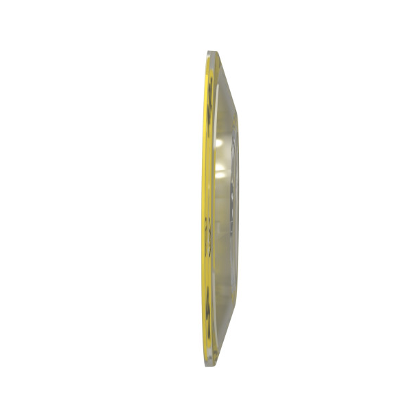 Etiquette Circulaire Harmony Schneider Jaune 3D – Ø 60 mm – Arrêt Urgence