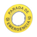 ETIQUETTE 3D PARADA DE EM ERGENCIA