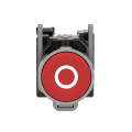 Harmony bouton-poussoir rouge Ø22 - à impulsion affleurant - 1O