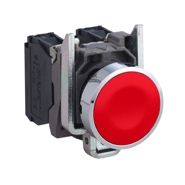 BOUTON POUSSOIR, ROUGE, 1 NO 1NC CONTACT
