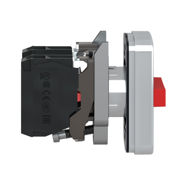 Harmony bt-pous Ø22 - triple touche, ressort de rappel - vert+vert+rouge - IP66