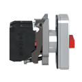 Harmony bt-pous Ø22 - triple touche, ressort de rappel - vert+vert+rouge - IP66