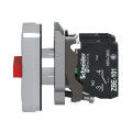 Harmony bt-pous Ø22 - triple touche, ressort de rappel - vert+vert+rouge - IP66