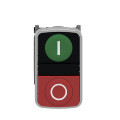 Harmony bt-pous Ø22 double touche, ressort de rappel vert + rouge IP66, IP69 K