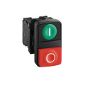 Harmony bt-pous Ø22 double touche, ressort de rappel vert + rouge IP66, IP69 K