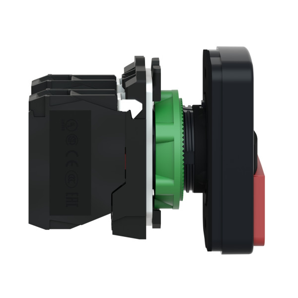 Harmony bt-pous Ø22 double touche, ressort de rappel vert + rouge IP66, IP69 K