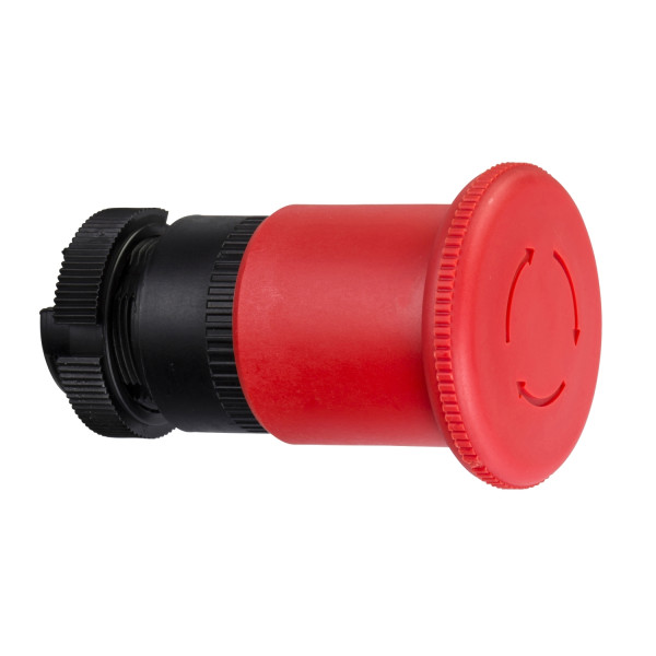 tête pour arrêt d urgence diam 40 mm tourner pour déverrouiller diam 22 rouge